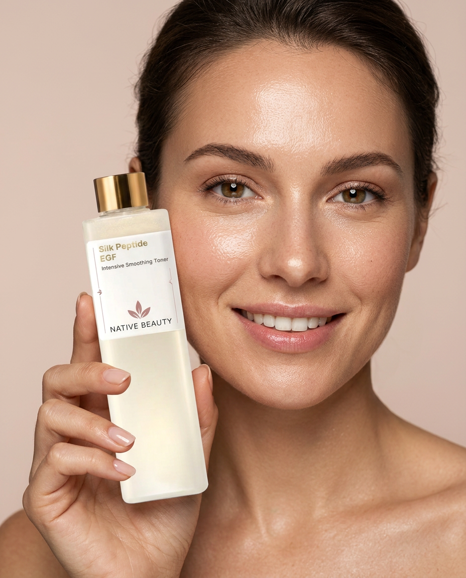 Woman holding Native Beauty toner